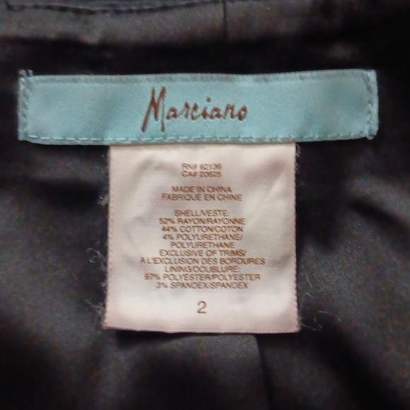 Marciano black matte satin skirt with side lacing - Picture 4 of 5